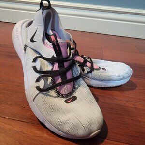 Nike Flex Contact 3 running shoes, white/pink/black